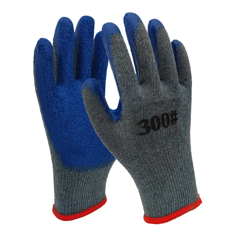 Grey Shell Latex Coated Gloves