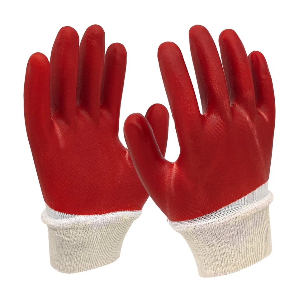 PVC Red Coated Gloves