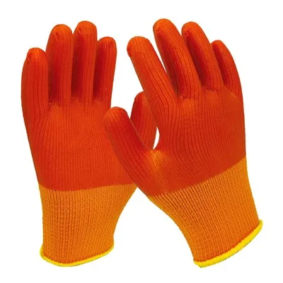 Gants orange complet en PVC